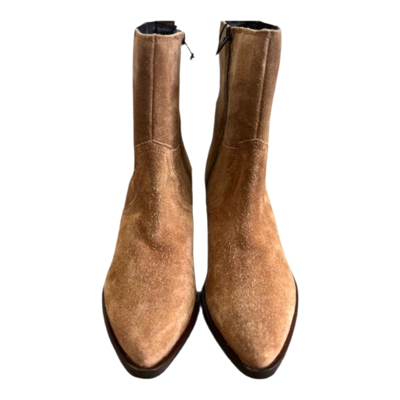 Frye Mera Suede Leather Tan Brown Chelsea Boots NWT - Picture 5 of 5